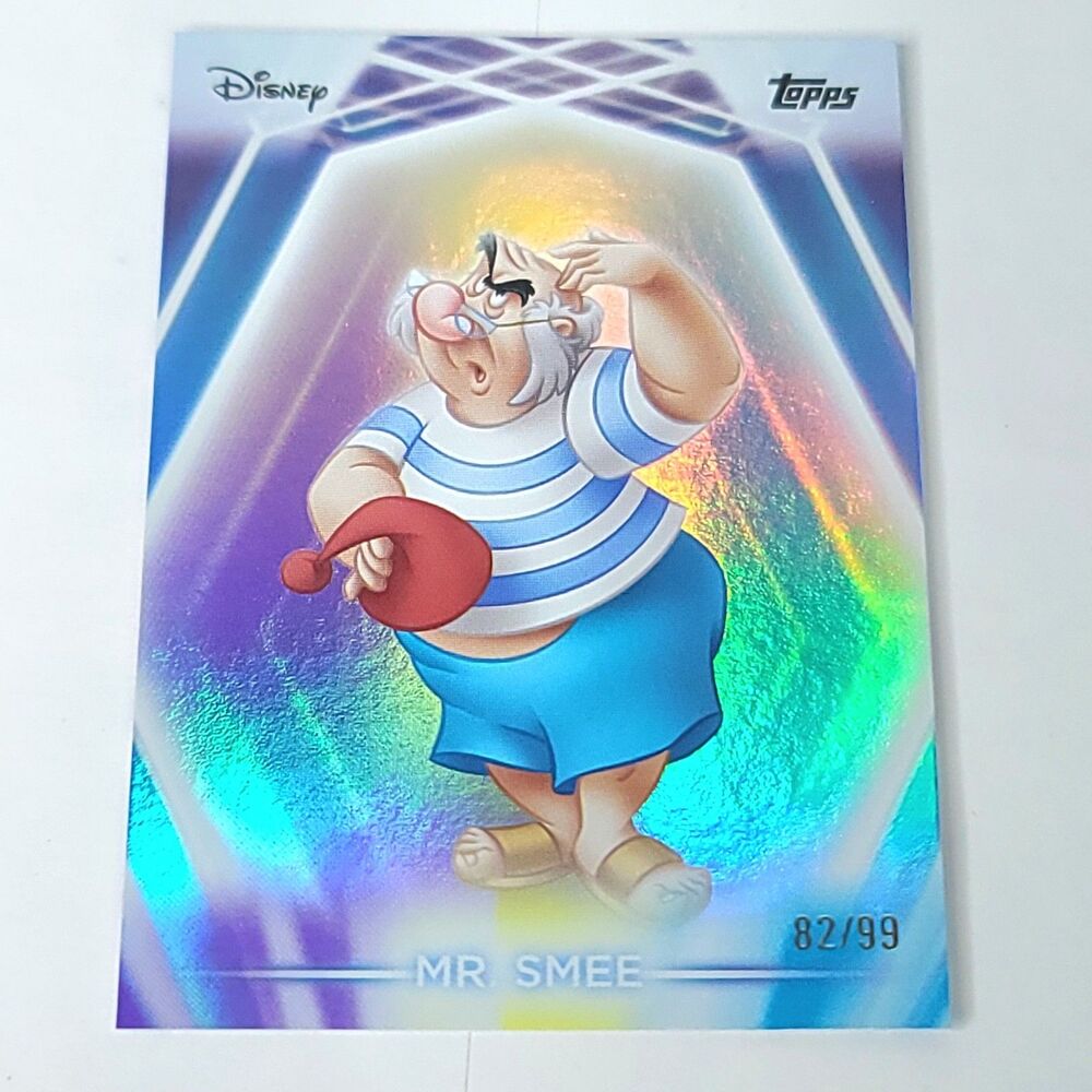 Mr Smee Topps 2026 Disney Neon Holo Parallel Refractor Limited 82/99